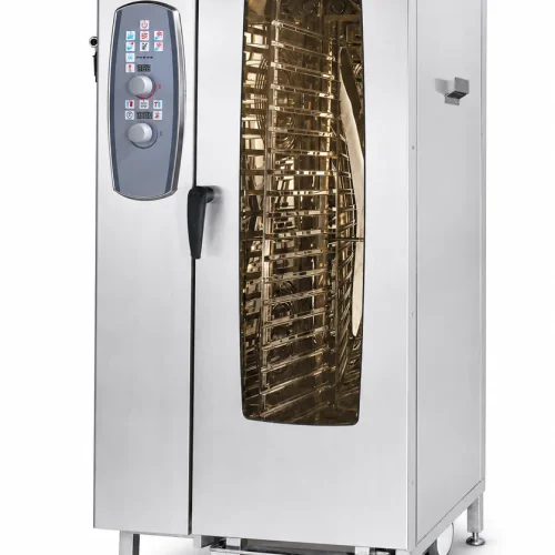 R&M 20 tray roll-in combi oven floor-standing model for central kitchen production