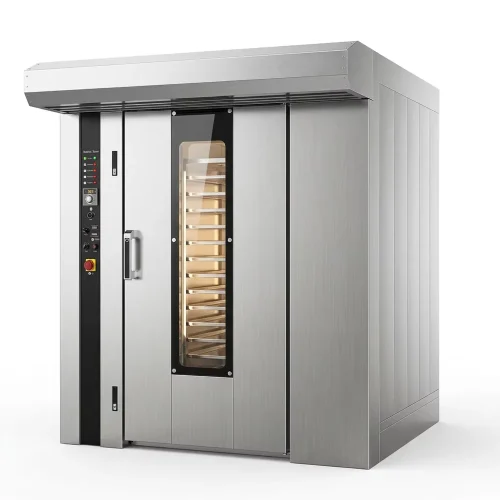 R&M 32 tray industrial rack oven gas diesel options — RMX-32M gas RMX-32C diesel