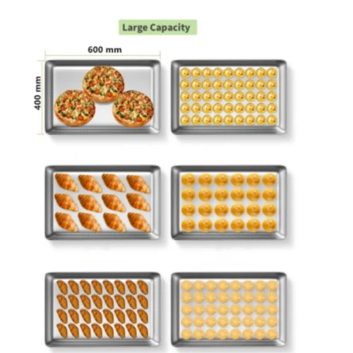 large capacity aluminum baking tray 400x600 pizzas pastries croissants rolls