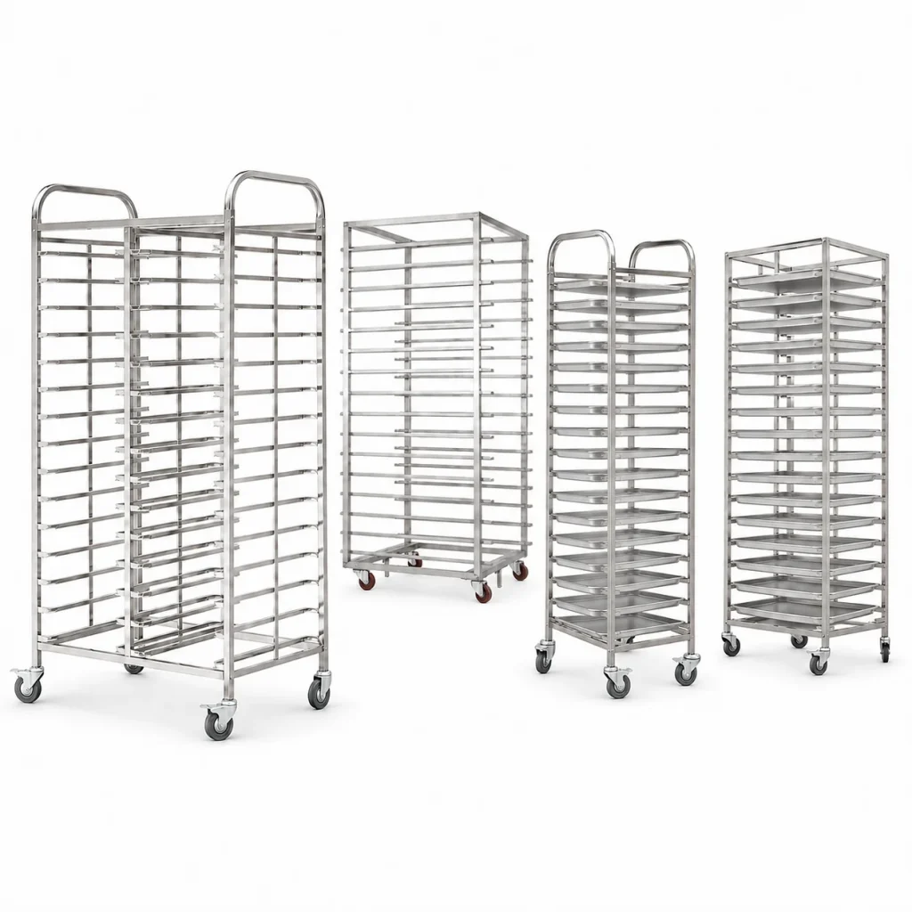 R&M stainless steel bakery trolley ST series 12-32 trays