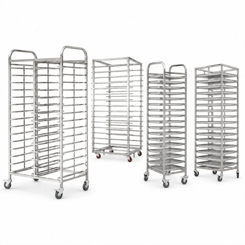 R&M stainless steel bakery trolley ST series 12-32 trays