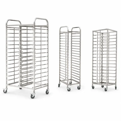 R&M bakery trolley styles double and single column racks