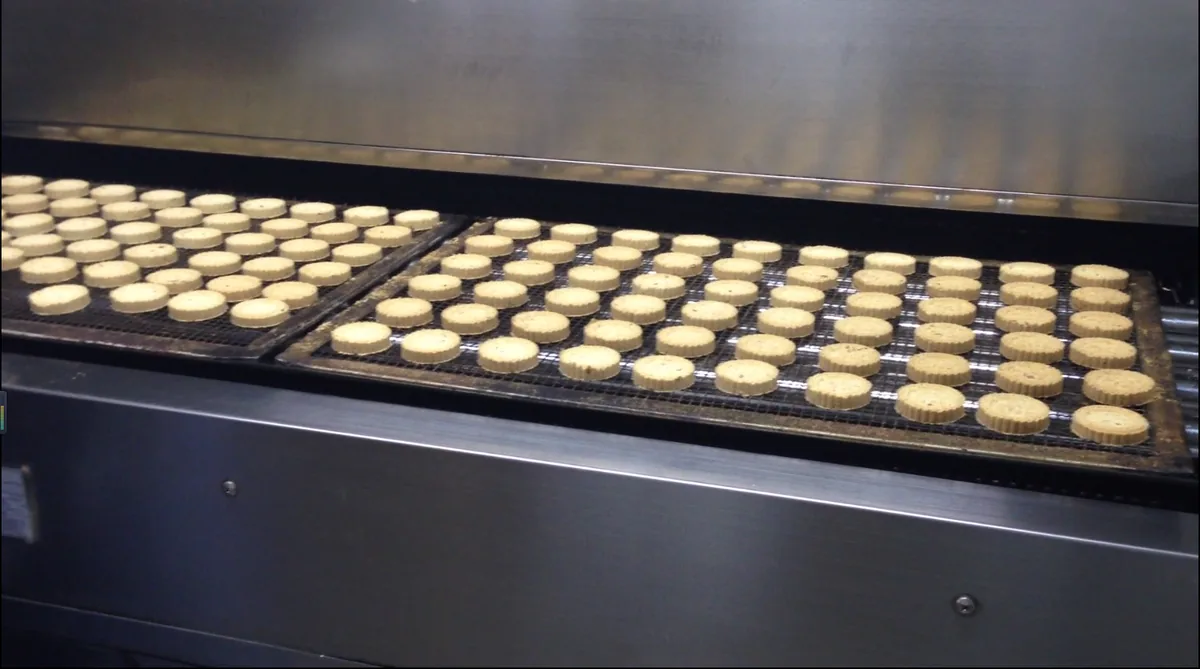 Bakery.html tunnel oven production line layout — continuous baking system floor plan