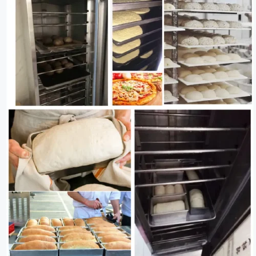 R&M boiled water bread proofer applications — dough balls, pizza dough, bread loaves