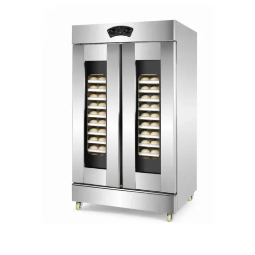 Double-layer tempered glass window on R&M commercial bread proofer