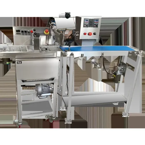 Chocolate coating machine processing and outfeed module stainless steel