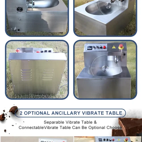 Chocolate temperer operating and mixing details