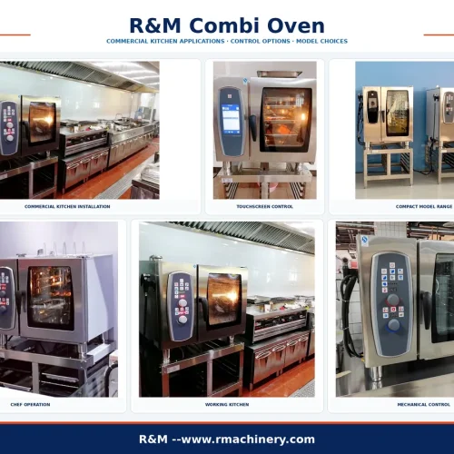Commercial combi oven applications in restaurant, hotel, bakery and catering kitchen