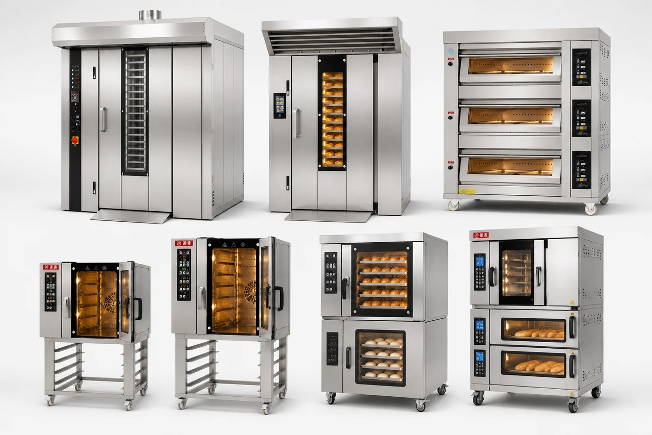 Commercial bakery ovens - deck ovens, convection ovens and rotary rack ovens for commercial bakery output