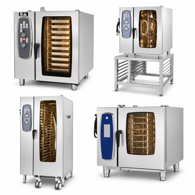 R&M commercial combi oven series in 4, 6, 10 and 20 tray capacities