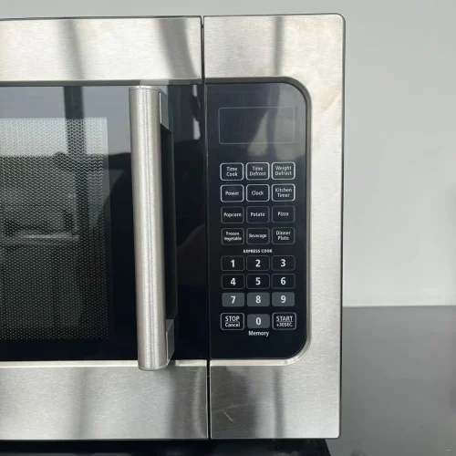 62 L commercial microwave control panel — one-touch presets, Express Cook and memory functions