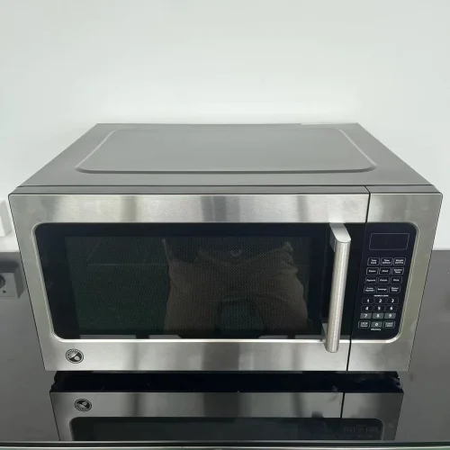 R&M 62 L large commercial microwave on countertop — stainless steel high-capacity unit