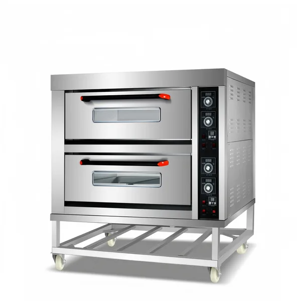 Double deck oven - 2 deck 4 tray commercial deck oven