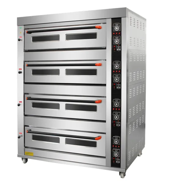 Four deck oven - 4 deck 16 tray industrial bakery oven