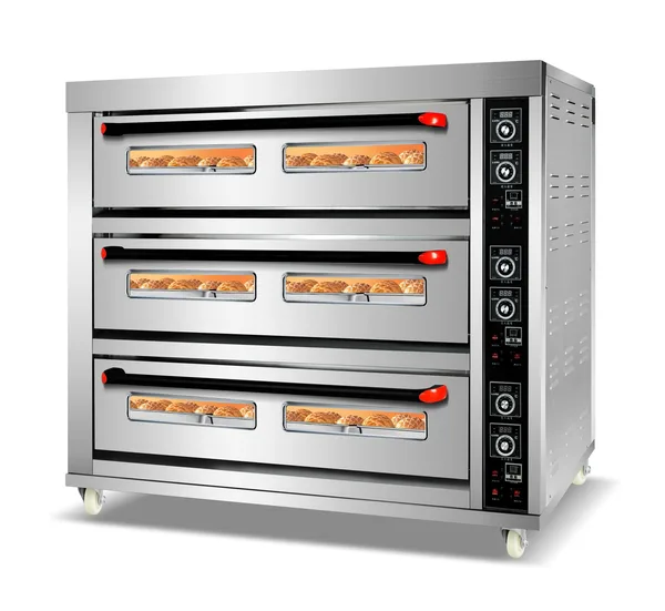 Three deck oven - 3 deck 9 tray commercial deck oven