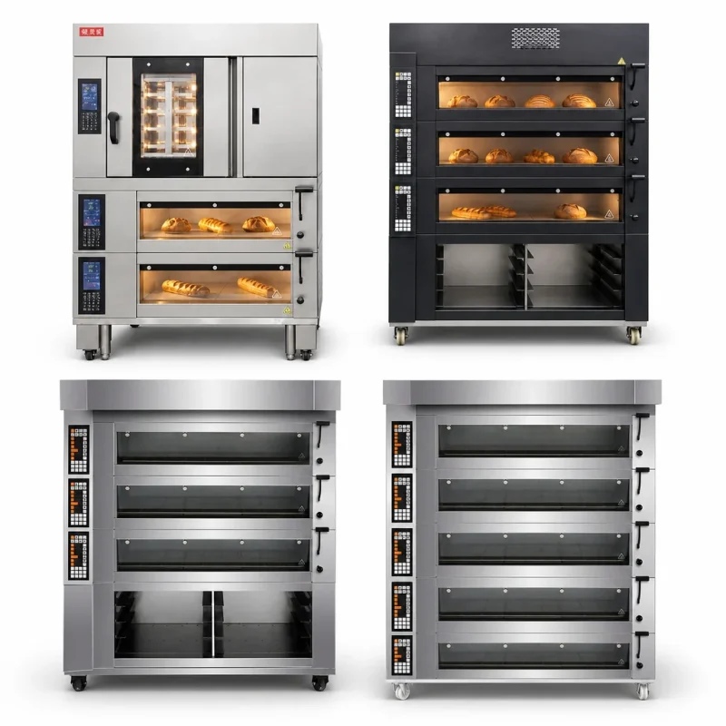 European-style artisan bread oven range with electric deck and combination models — R&M RMO series