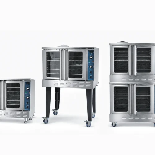Full size convection oven kitchen configurations — countertop, stand and double stack installations