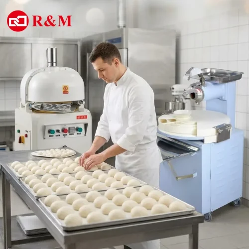 Fully Automatic Dough Divider Rounder — Load Once, Hands-Free Portioning</tr...