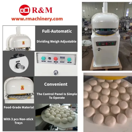 Fully Automatic Dough Divider Rounder — Load Once, Hands-Free Portioning</tr...