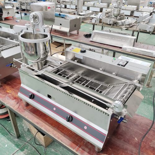 Gas donut machine burner system LPG natural gas commercial donut fryer double row
