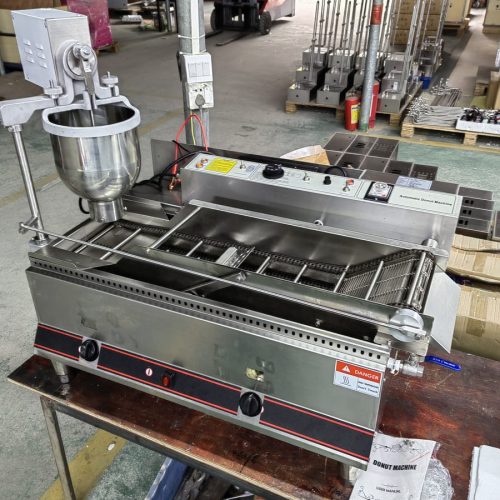 Gas donut fryer RMT-100B mechanical panel 1200 pcs per hour LPG donut machine