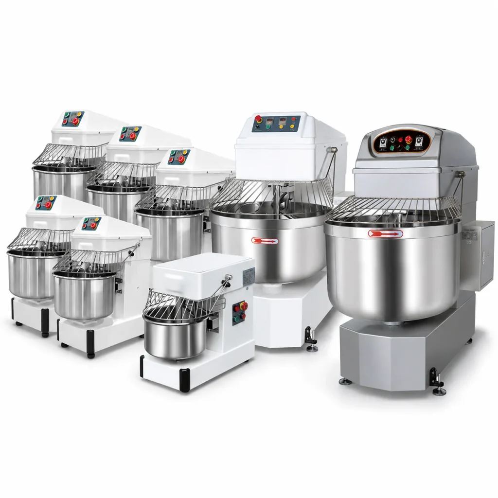 commercial spiral mixer HS20–HS260 – hero three-quarter view