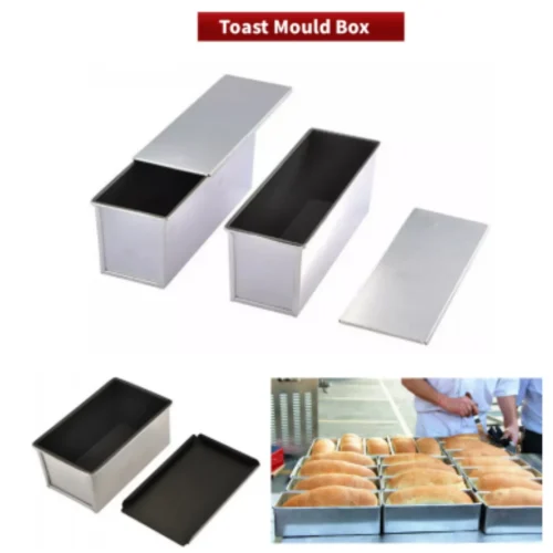 R&M pullman loaf pan with lid square bread and bakery use