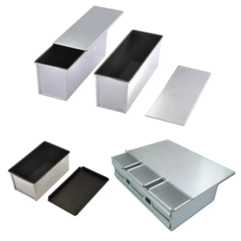 R&M aluminized loaf pans toast boxes 450g-1200g