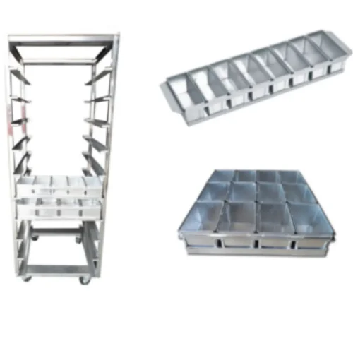 loaf pan tray trolley rack 10 compartment and grid trays for bakery transport
