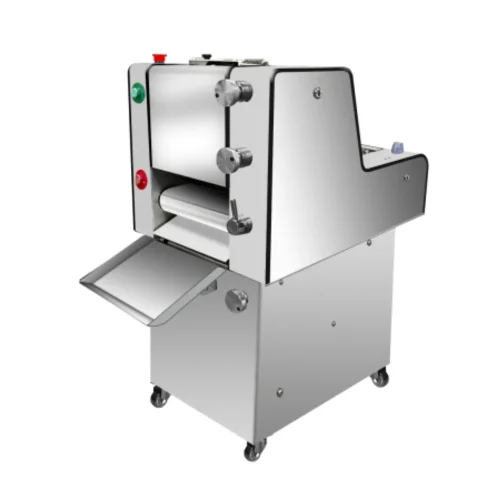 R&M RMZ-280 mini dough moulder three-quarter view stainless steel
