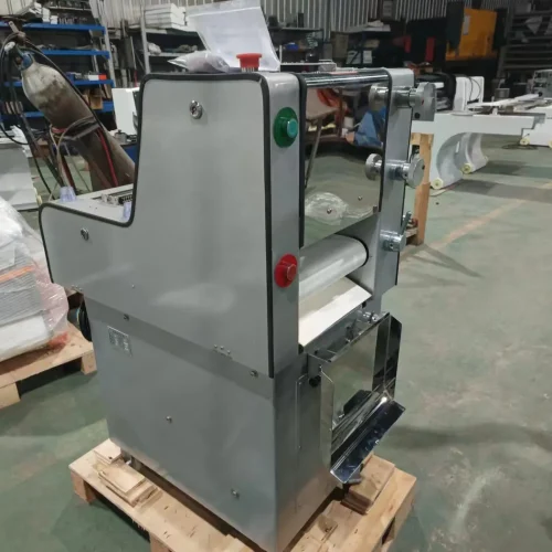 R&M mini dough moulder warehouse angle grey pebble finish with nameplate