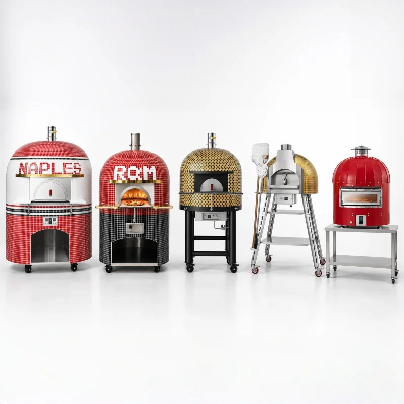 R&M commercial Neapolitan pizza oven — dome electric gas wood fired