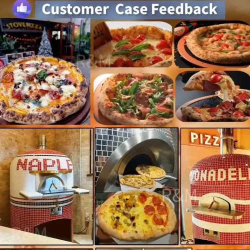 Neapolitan pizza oven customer case feedback — baked pizzas and installations