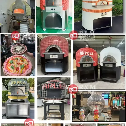 Neapolitan pizza oven customizable design — custom tile text and logo options