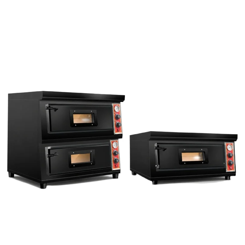 R&M commercial pizza deck oven — single and double deck electric gas