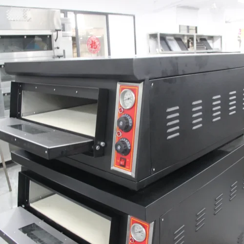 Pizza deck ovens at R&M factory — units assembled and prepared for shipment