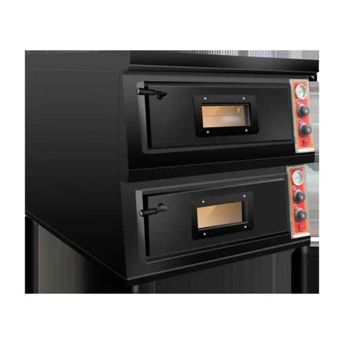 Pizza deck oven control panel options — standard mechanical 450°C and digital upgrade 500°C