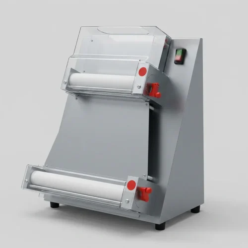 Consistent pizza base from R&M RMPR double-stage pizza dough roller machine