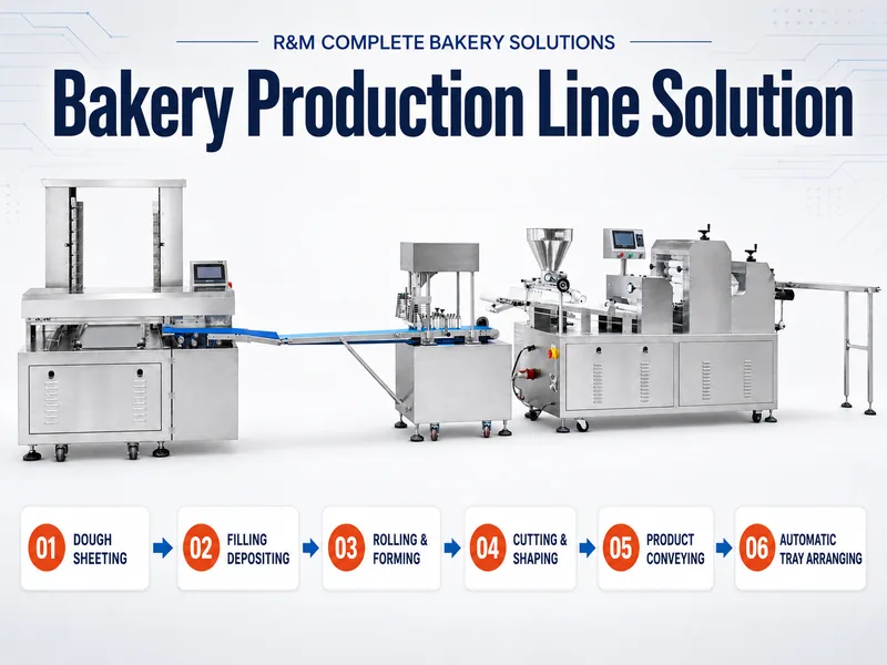 Bakery production line equipment — integrated continuous baking and processing system