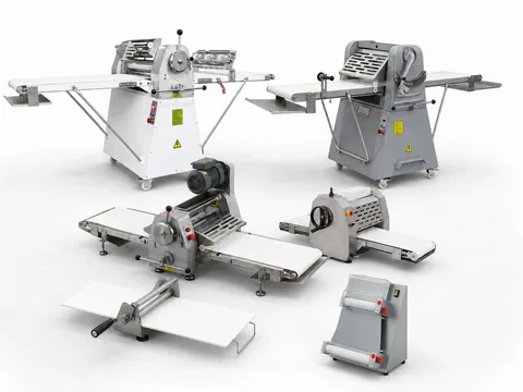 Commercial dough sheeter for pastry bakery