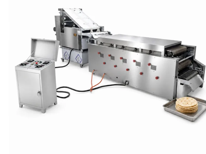 Flat bread production line — continuous flatbread tortilla and roti machine