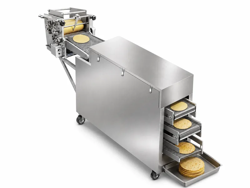 Tortilla production line — commercial continuous tortilla and flatbread machine