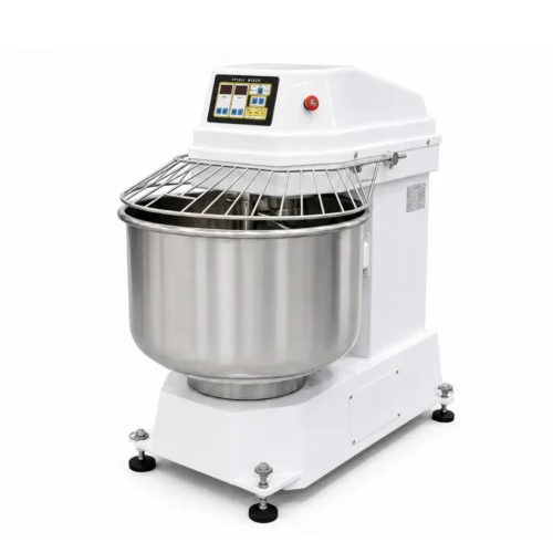 RMJ Heavy-Duty Commercial Dough Mixer – front controls and guard