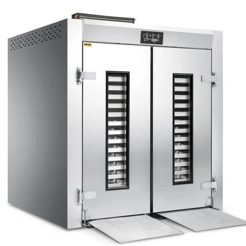 R&M GD-32DS roll-in retarder proofer three-quarter view dual doors and ramps
