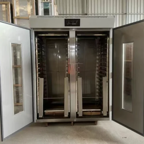 R&M roll-in retarder proofer in warehouse with both doors open