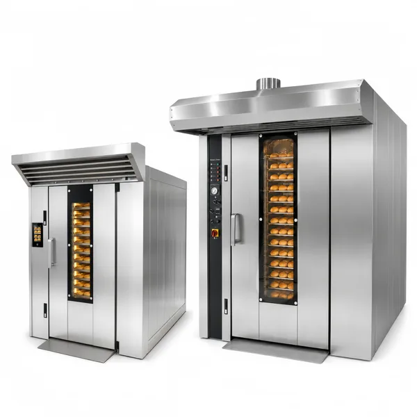 Middle size rotary oven - 12 to 16 tray gas electric commercial rotary oven