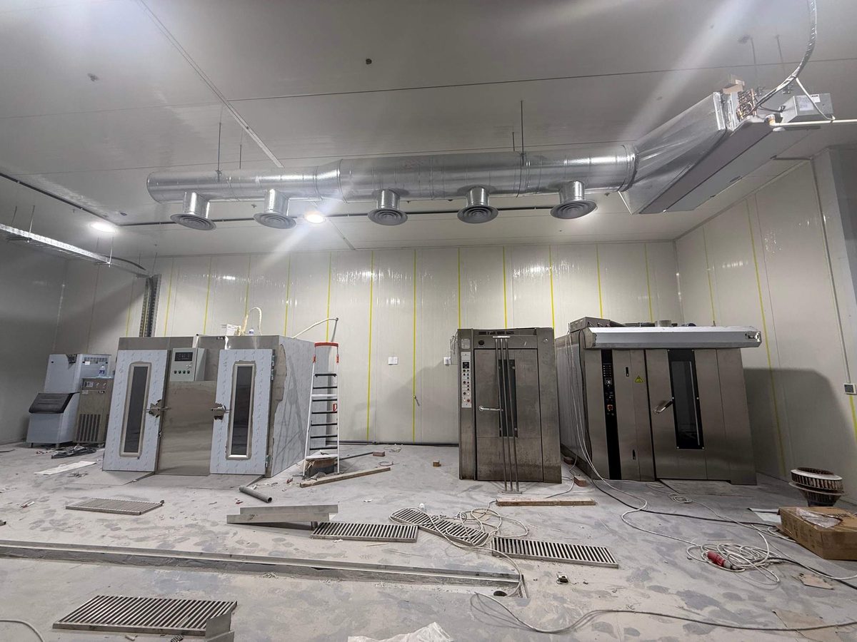 Saudi Arabia Food Factory — Proofing Chambers and Rotary Rack Ovens Being Installed by R&M Machinery