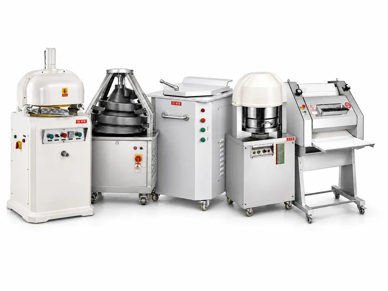 Commercial dough sheeter for bread and pizza bakeries — R&M rolling machine
