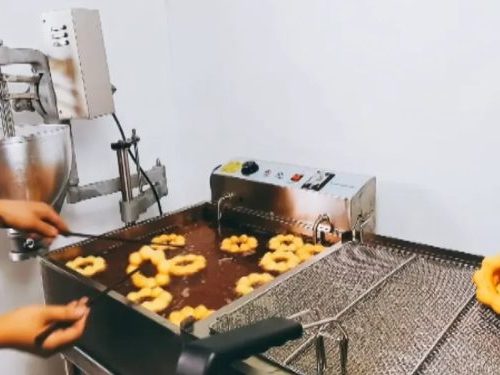 Manual donut dropper hand cranked donut batter dispenser 3 shape mochi ball ring