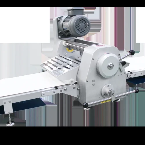 Gap adjustment wheel on R&M commercial tabletop dough sheeter
